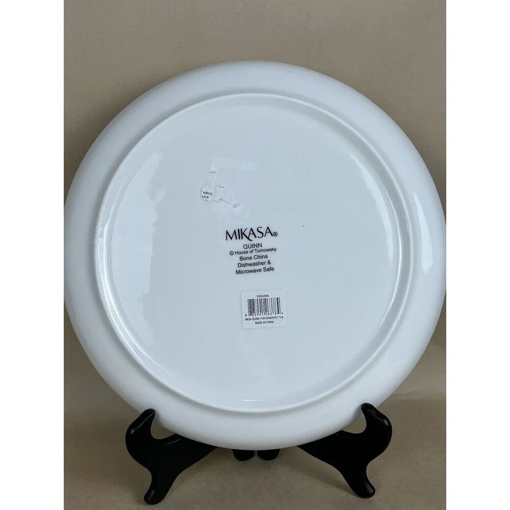 2 NWT Mikasa Spring Floral Quinn House of Turnoursky Dinner Plate 11” Bone China